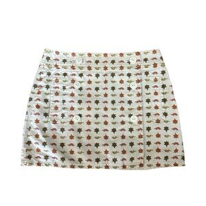 Jcrew adorable skirt with turtles! 100% cotton with real button front + pockets